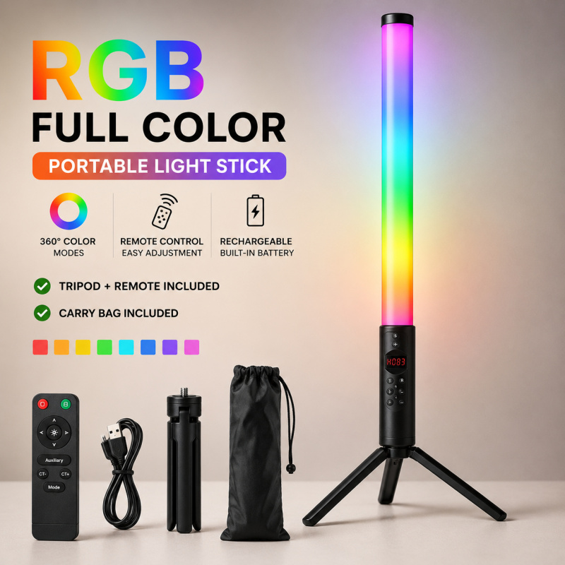 Przenośna lampa wideo RGB, prz – Photography Lighting Description recenzja i cena